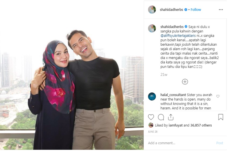 Apabila Datin Shahida Muat Naik Satu Status Tentang Suaminya Tiba Tiba Dato Aliff Syukri Suruh D4lete Status Itu Ada Kaitan Dengan Cinta