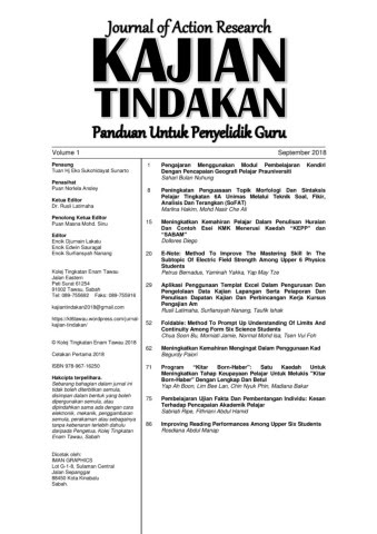 Refleksi dinyatakan selepas setiap tindakan kajian dilaksanakan. Jurnal Kajian Tindakan Vol 1 2018 Kolej Tingkatan Enam Tawau Flip Ebook Pages 51 93 Anyflip Anyflip