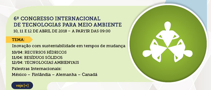 6º CONGRESSO INTERNACIONAL DE TECNOLOGIA PARA O MEIO AMBIENTE