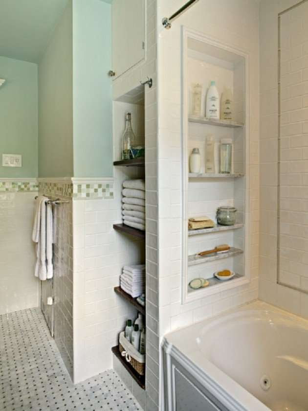 Whether you want inspiration for planning built in bathroom storage or are building designer built in bathroom storage from scratch, houzz has 283 pictures from the best designers, decorators, and architects in the country, including robin rigby fisher, cmkbd/caps/clipps and gast architects. 10 Creative Diy Small Bathroom Storage Ideas