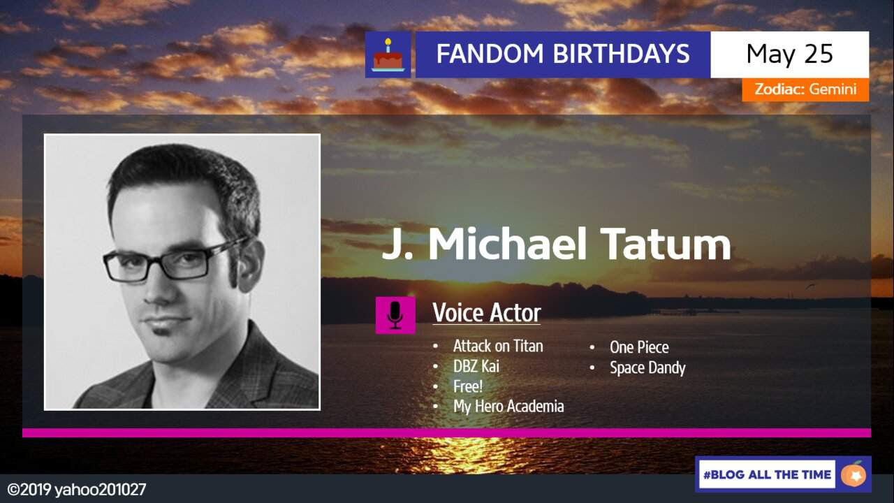 Hiroaki miura (dragon ball kai) ocean group dub: Happy Birthday J Michael Tatum Dragonballz Amino