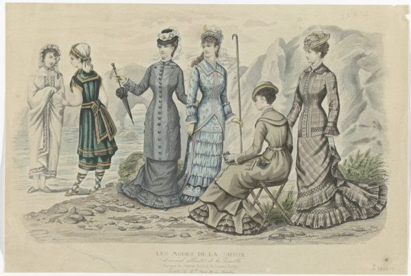 Prent uit het modetijdschrift Les Modes de la Saison,
ca. 1881, Rijksmuseum (RP-P-2009-3690)