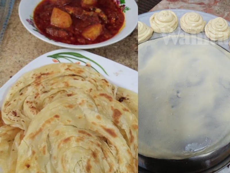 cara tebar roti canai