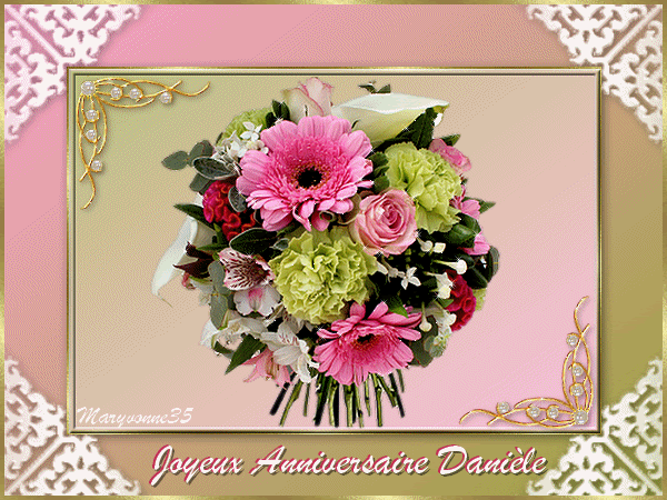 Carte Joyeux Anniversaire Danielle Delmy Amee