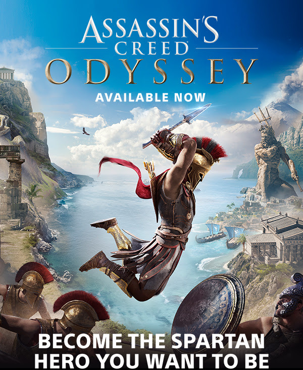 ASSASSINS CREED ODYSSEY | AVAILABLE NOW | BECOME THE SPARTAN HERO YOU WANT TO BE