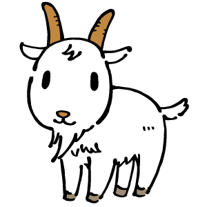 動物の島 ベスト50 かわいい ヤギ イラスト 可愛い