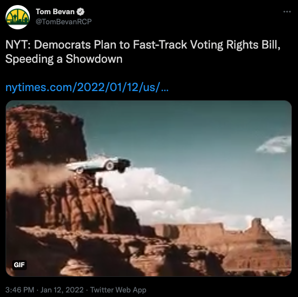 Like “Thelma & Louise,” Biden and Schumer drive the Democrats off the cliff