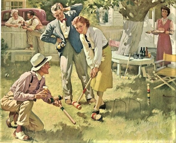 Croquet on the Lawn 1948
