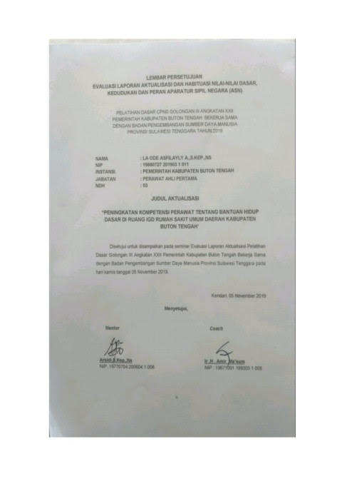 Pendidikan dan latihan gbpp : Hasil Aktualisasi La Ode Asfilayly A Flip Ebook Pages 1 50 Anyflip Anyflip