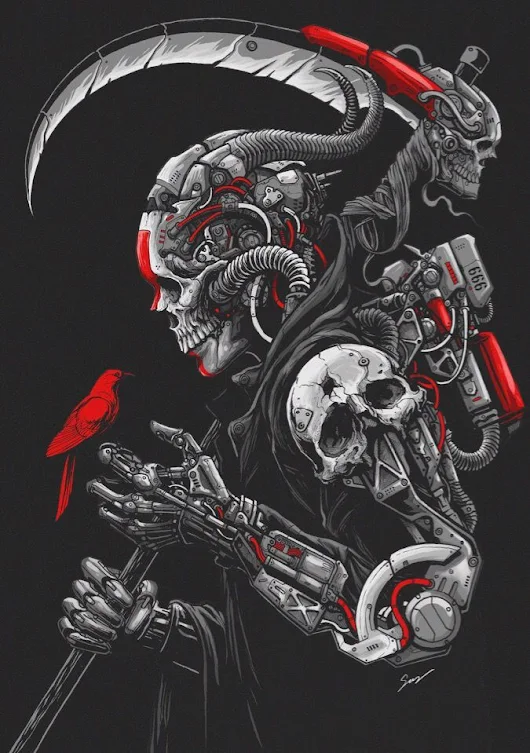 Cyberpunk Art | ÐšÐ¸Ð±ÐµÑ€Ð¿Ð°Ð½Ðº | Death war soldiers skulls | Pinterest | Cyberpunk