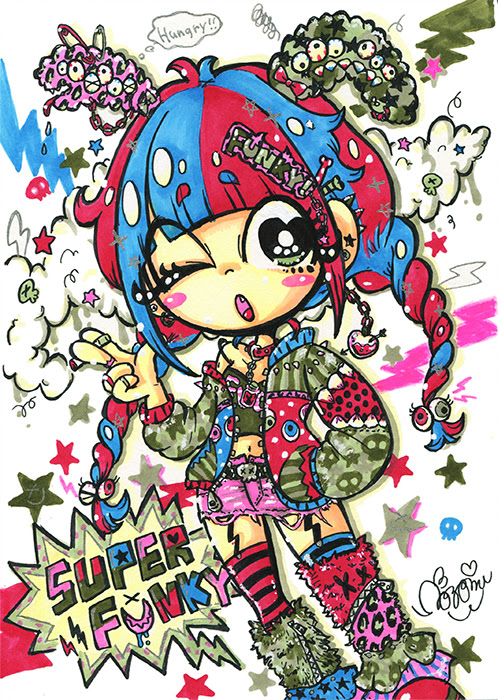 ここへ到着する Pop イラスト 女の子 ガルカヨメ
