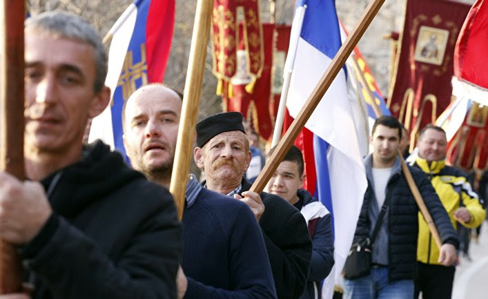 Peaceful procession in defense of the rights of the Serbian Orthodox Church in Montenegro