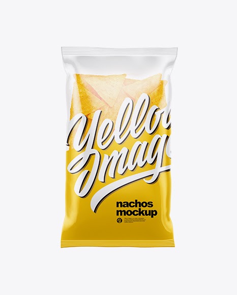 Clear Plastic Bag With Nachos Mockup - Premium and Free Product Mockups