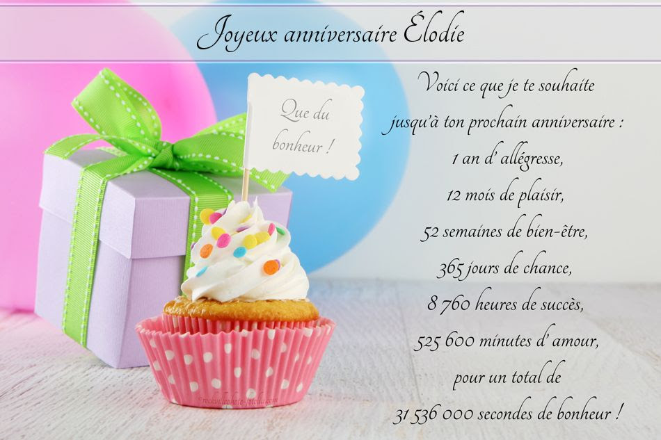Joyeux Anniversaire Elodie Humour Shawanna Reannas
