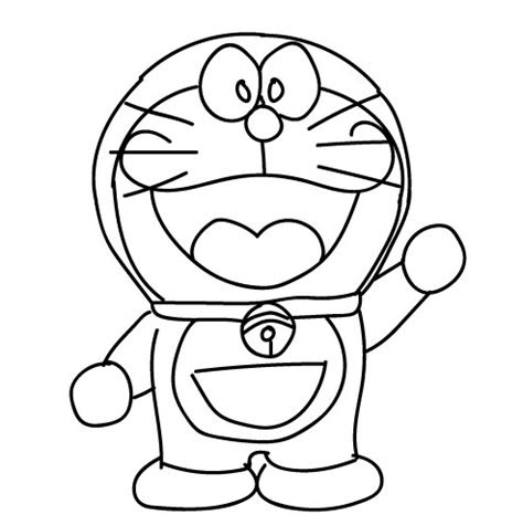 Terpopuler 30 Contoh  Gambar Sketsa Kartun  Doraemon  