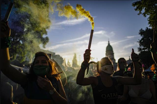 A maré verde argentina, em imagens