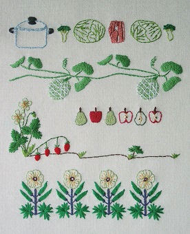 75 北欧 刺繍 図案 花 最高の花の画像