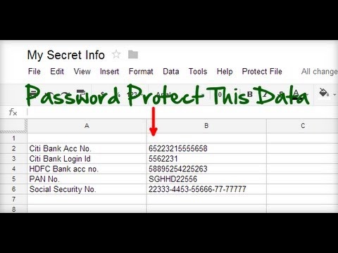 This is How to Password Protect your Spreadsheets ...
