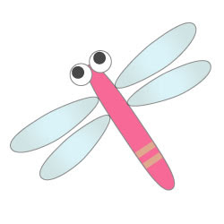 美しい花の画像 上トンボ イラスト 簡単