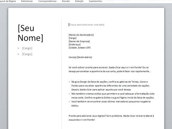 Best Carta De Apresentação Para Um Curriculo Pics Carta