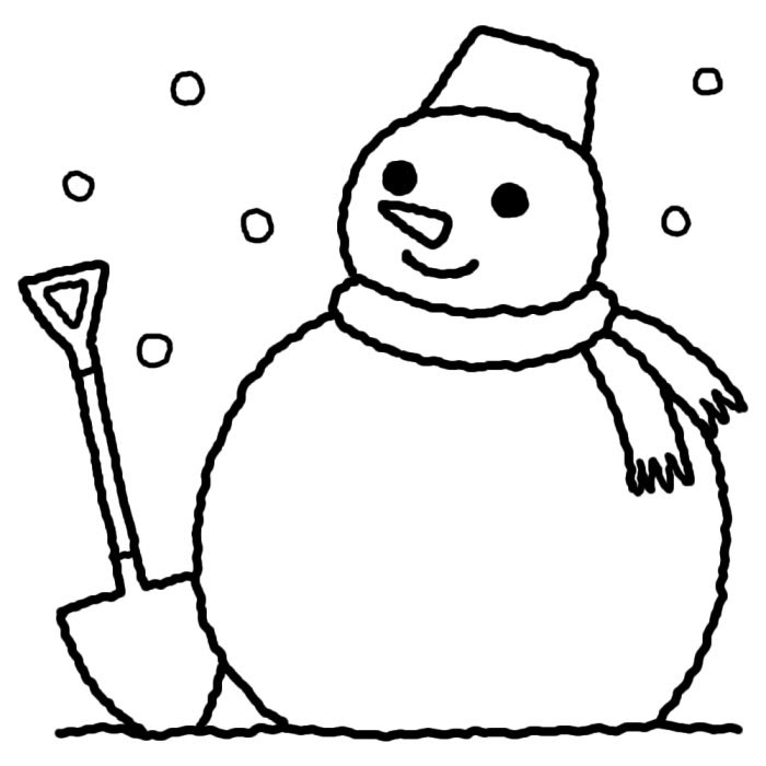 無料ダウンロード 雪だるま イラスト 白黒 Kawekiruntelu