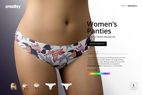 Download Women's Panties Mockup Set PSD Mockup - Download Women's ...