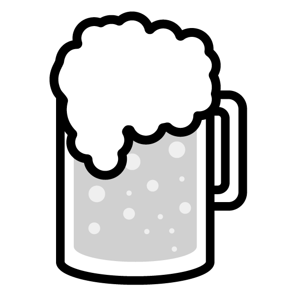 トップ100 生ビール イラスト 白黒 美しい花の画像