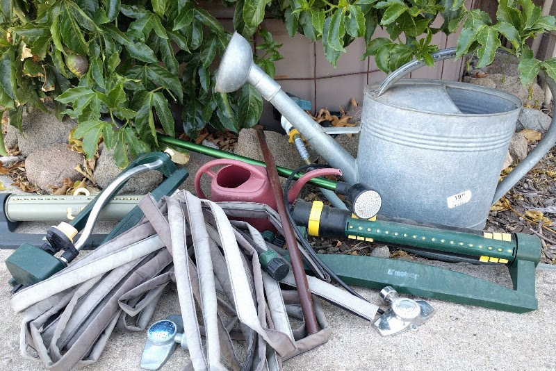 Standard ½ or 5/8 garden hose will also work. The Best Way To Water A Vegetable Garden Greg Alder S Yard Posts Southern California Food Gardening