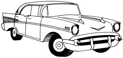 Lists exterior colors & 2 tone combinations. 57 Chevy Coloring Page Clip Art Library