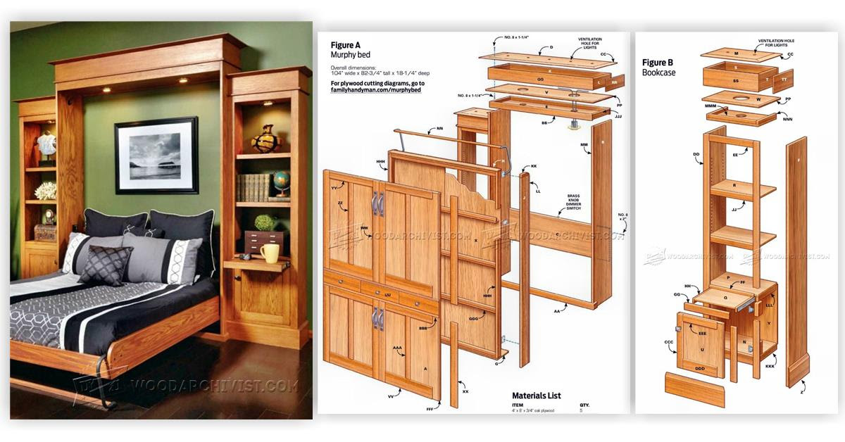 Building plans for a murphy bed ~ Garden furniture cad plans