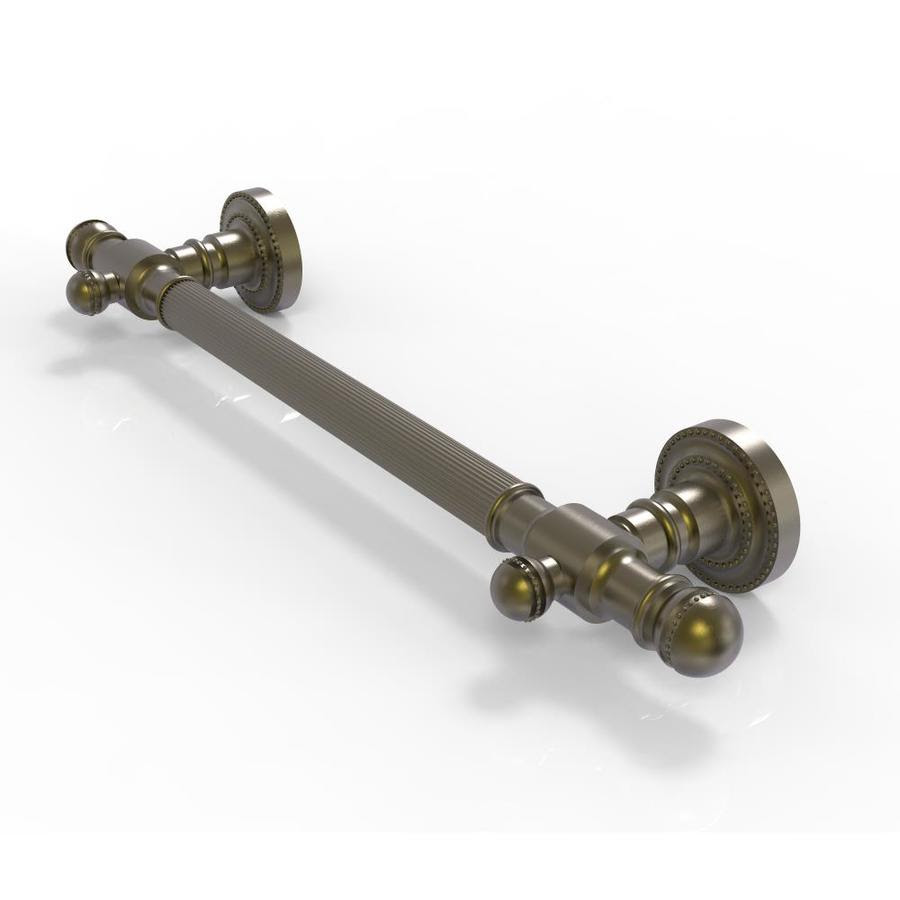 Safety grab bar with soap basket positive 3 point fixation 18 gauge solid brass construction up to 180 kilo. Allied Brass Dottingham 16 In Antique Brass Wall Mount Ada Compliant Grab Bar In The Grab Bars Department At Lowes Com