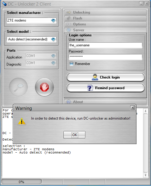 Zte Admin - ZTE MF60 modem detect and unlock procedure ...
