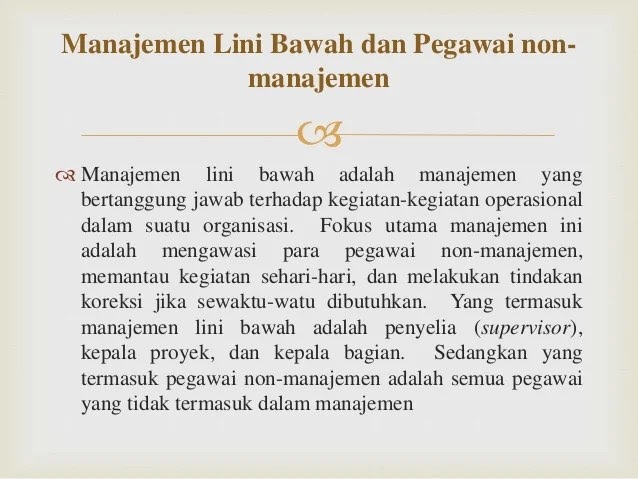 Arti Pegawai Non Manajemen Non Supervisor - Ukm Pdf Pdf ...