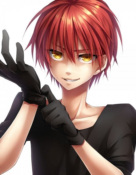 Anime Lover Anime Boy Red Hair Yellow Eyes