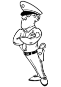 Printable police badge coloring page. Police Coloring Pages Free Printable Pictures