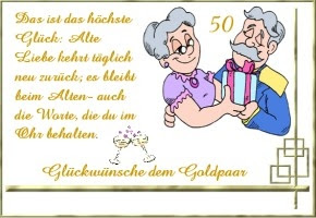 Zur goldenen hochzeit wünsche ich euch viel liebe, glück und zufriedenheit. Lustige Spruche Goldene Hochzeit Zitate Und Spruche