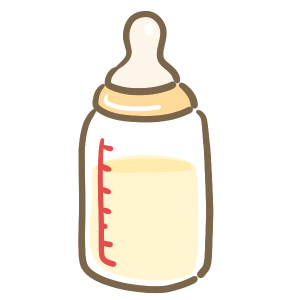 美しい花の画像 ぜいたく哺乳瓶 イラスト 手書き