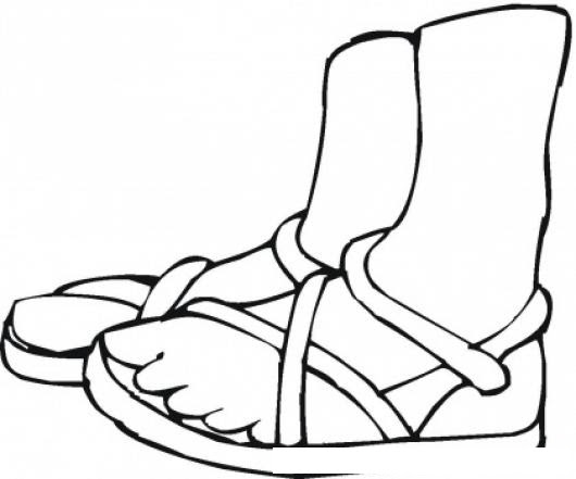 Imagenes De Sandalias Para Colorear Leevandnbrink Blogspot Com
