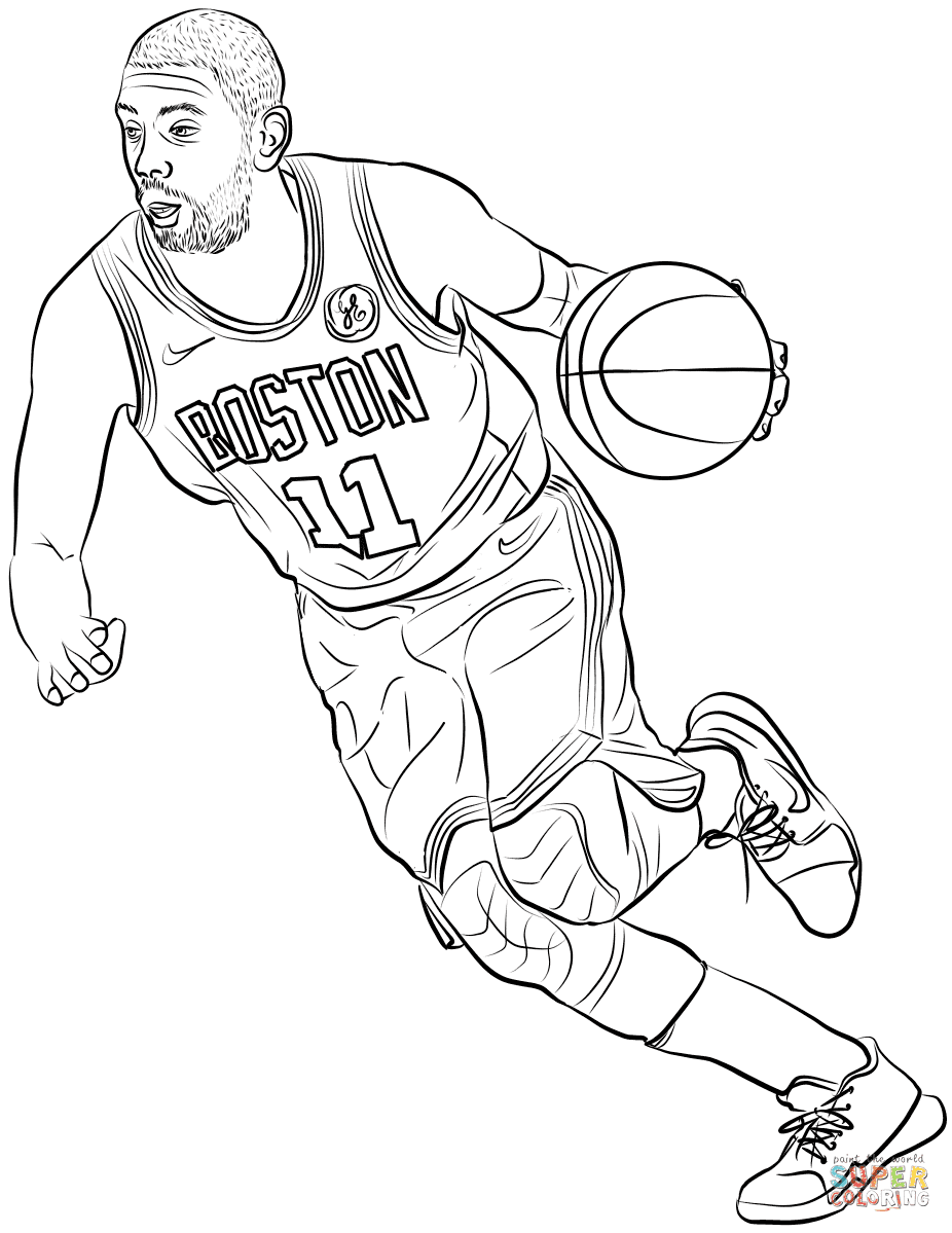 Official page of carmelo anthony. Kyrie Irving Coloring Page Free Printable Coloring Pages