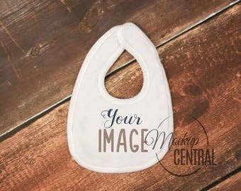 Download Blank White Baby Newborn Bib Mockup, Fashion Design Styled ...