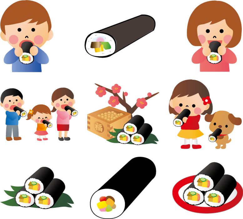 トップ100恵方巻き イラスト 無料 ただのディズニー画像