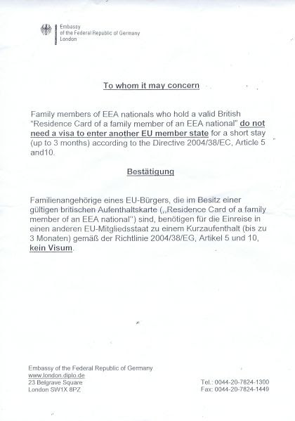 I always suggest that the letter be addressed to your spouse. Cover Letter For German Visa Application June 2021