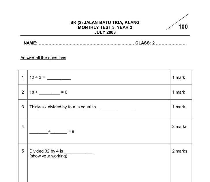 Soalan Sains Tahun 5 Latih Tubi - Persoalan n