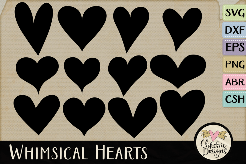 Download Free Whimsical Hearts Svg & Dxf Cutting Files Photoshop ...