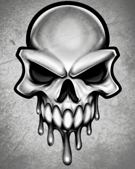 Sur la page facebook idées de tatouages: Comment Dessiner Une Tete De Mort Allodessin