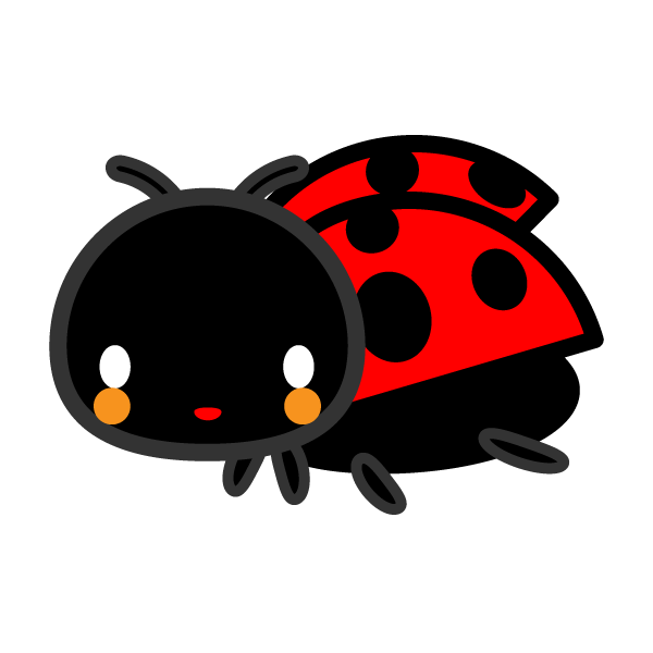 最高の動物画像 最新のhdテントウムシ イラスト かわいい