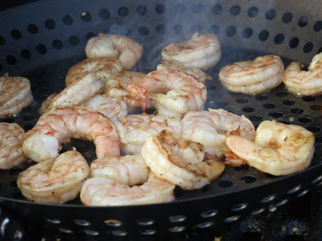 Remove shrimp from the marinade and grill for 1 1/2 to 2 minutes per side. Easy Marinated Grilled Shrimp