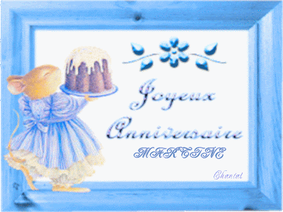 [Nouvelle collection] animé joyeux anniversaire martine 260209