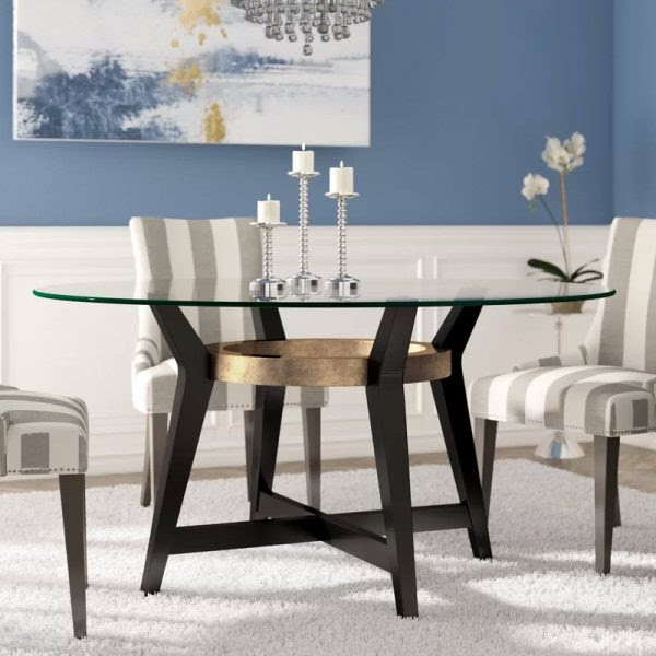 #diningtable #glassdiningtable #diningchairs #homedecor #furniture 6 seater glass dining table dining chairs (6) with carlton glass dining table at rs 39. 51 Glass Dining Tables That Create An Upscale Atmosphere For Every Meal