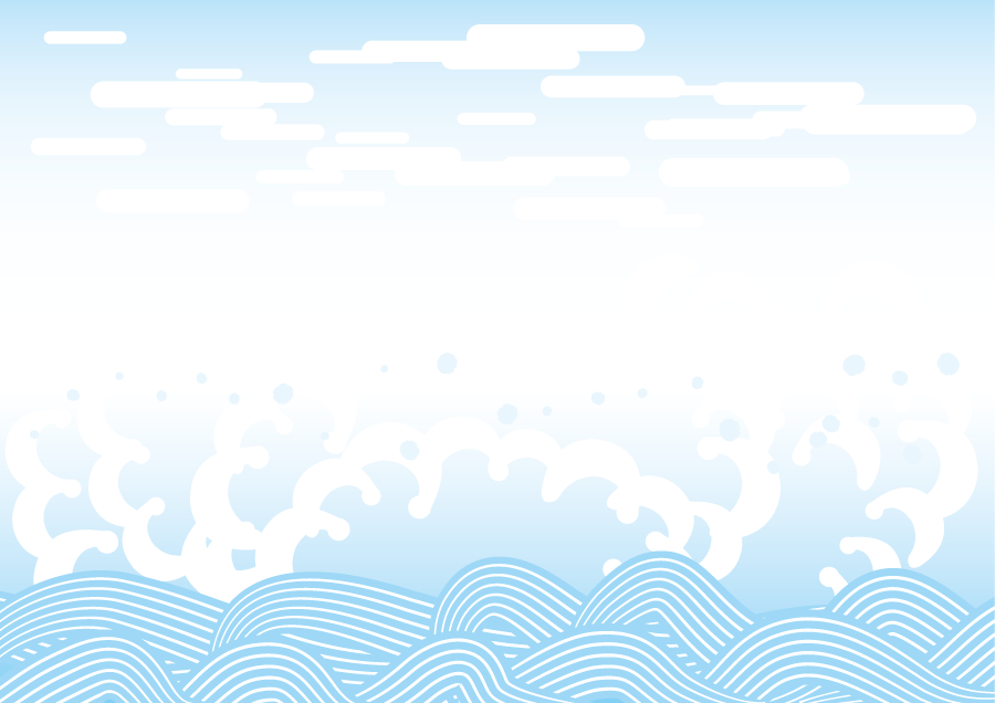 Japan Image 波 イラスト 和風